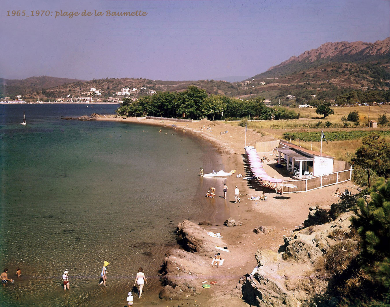 1965-1970 La plage de l'htel